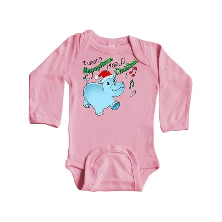 Inktastic I Want a Hippopotamus for Christmas Hippo in Santa Hat Gift Baby Boy or Baby Girl Long Sleeve Bodysuit
Inktastic I Want a Hippopotamus for Christmas Hippo in Santa Hat Gift Baby Boy or Baby Girl Long Sleeve Bodysuit