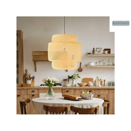 Bamboo Woven Pendant Light Hand Woven Rattan Hanging Light Fixture for Kitchen Island Dining Living Reading Room
Bamboo Woven Pendant Light Hand Woven Rattan Hanging Light Fixture for Kitchen Island Dining Living Reading Room