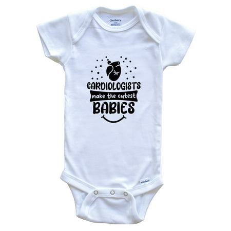 Cardiologists Make The Cutest Babies Funny Cardiologist One Piece Baby Bodysuit
Cardiologists Make The Cutest Babies Funny Cardiologist One Piece Baby Bodysuit