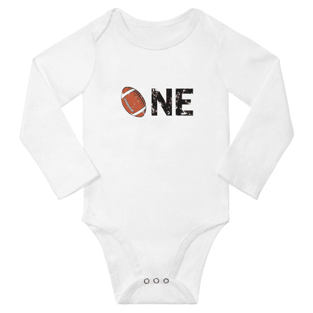1st Birthday Football One Year Old Funny Baby Long Sleeve Clothes Boys Girl Bodysuit (White 18-24M)
1st Birthday Football One Year Old Funny Baby Long Sleeve Clothes Boys Girl Bodysuit (White 18-24M)