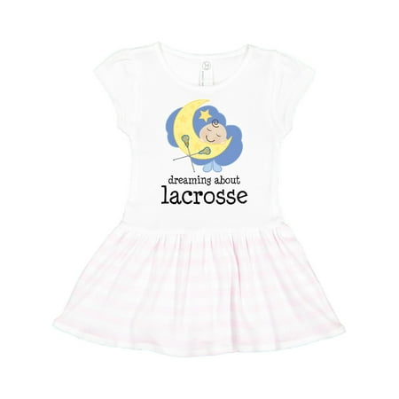 Inktastic Lacrosse Baby Dream About Gift Toddler Girl Dress