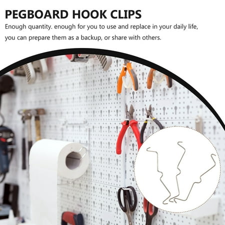 Frcolor 50pcs Stainless Steel Pegboard Hook Locks Pegboard Hooks Accessories for Store
Frcolor 50pcs Stainless Steel Pegboard Hook Locks Pegboard Hooks Accessories for Store