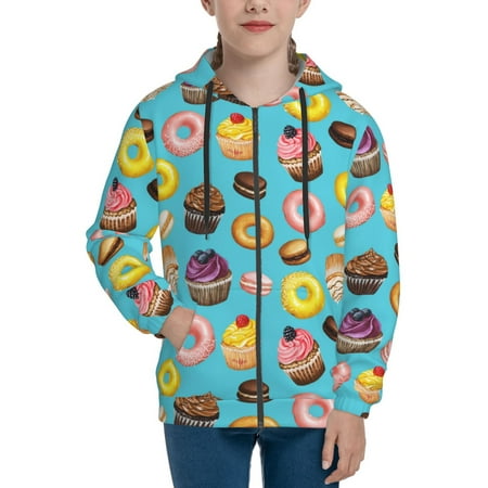 Hoodies for Teen Girls Boys Cupcake Donut Macaroon Prints Long Sleeve Youth Kids Essentials Zip Up Hoodie Lghtweight Fashion Hoodies & Sweatshirts Jacket Fall Winter Outfits Tops
Hoodies for Teen Girls Boys Cupcake Donut Macaroon Prints Long Sleeve Youth Kids Essentials Zip Up Hoodie Lghtweight Fashion Hoodies & Sweatshirts Jacket Fall Winter Outfits Tops