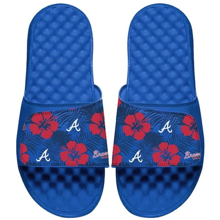 ISlide Royal Atlanta Braves Floral Loudmouth Slide Sandals
