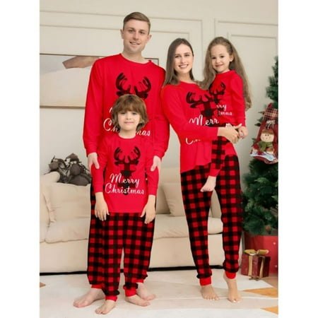 Hotiary Dinosaur or Deer Head or Letter Print Christmas Family Pajamas Set Long Sleeve and Slim-Leg Long Pants Outfit
Hotiary Dinosaur or Deer Head or Letter Print Christmas Family Pajamas Set Long Sleeve and Slim-Leg Long Pants Outfit