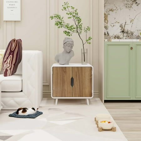 Pet house Hidden Cat Home Side Table Suitable for bedroom living room study and other spaces(White+Walnut)
Pet house Hidden Cat Home Side Table Suitable for bedroom living room study and other spaces(White+Walnut)