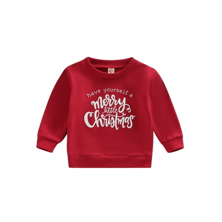 Bagilaanoe Toddler Baby Girl Boy Christmas Sweatshirt Long Sleeve Letter Print Pullover 6M 12M 18M 24M 3T 4T Kids Fall Loose Tee Tops
Bagilaanoe Toddler Baby Girl Boy Christmas Sweatshirt Long Sleeve Letter Print Pullover 6M 12M 18M 24M 3T 4T Kids Fall Loose Tee Tops