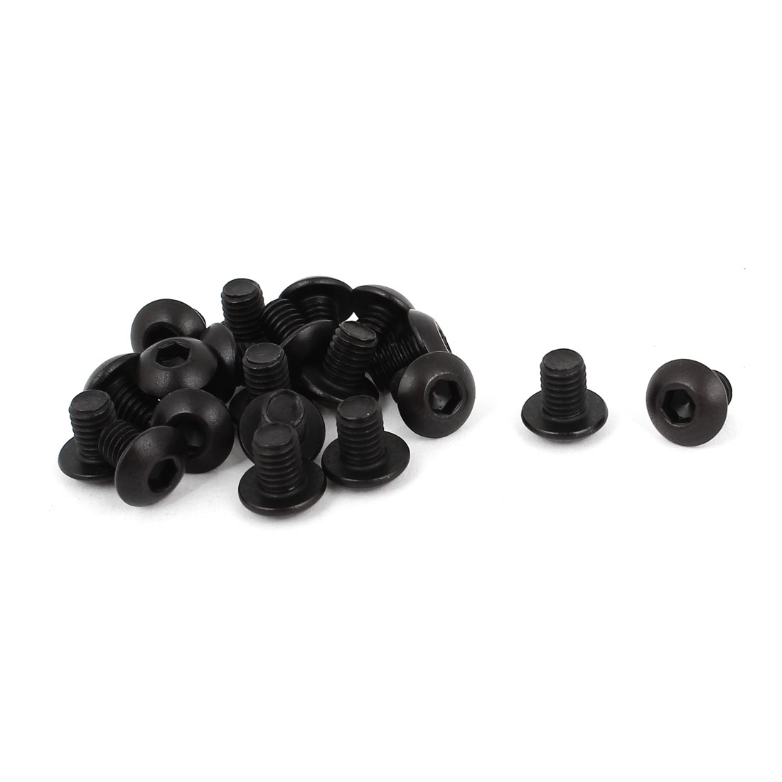 Black Oxide Stainless Steel Button Head Screws – #6-32 X 5/16 Inch, 100-Pack