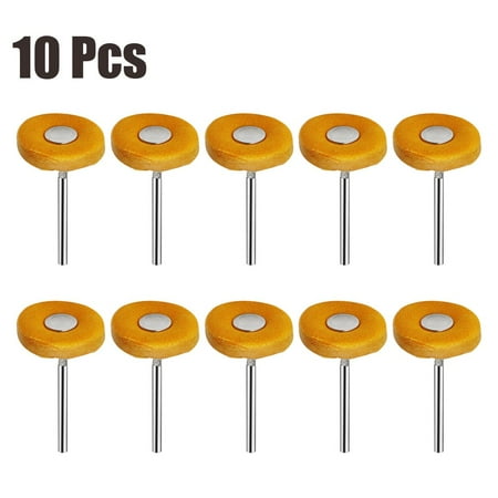 10 Pcs Cloth Polishing Wheel Rotary Tool Accessory Buffing Pad for Jewelry Metal