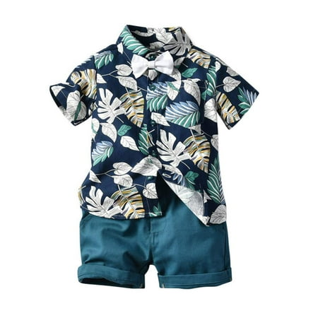 Bullpiano 2-3 Years Toddler Baby Boy Shorts Sets Hawaiian Outfit Infant Kid Leave Floral Short Sleeve Shirt Top+shorts Suits(Floral+Navy Blue)
Bullpiano 2-3 Years Toddler Baby Boy Shorts Sets Hawaiian Outfit Infant Kid Leave Floral Short Sleeve Shirt Top+shorts Suits(Floral+Navy Blue)