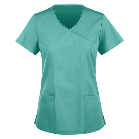 Solid Color Nurse Uniforms for Women Short Sleeve V-Neck Plus Size Shirts Tee Pockets Soft Lightweight Working Tops
Solid Color Nurse Uniforms for Women Short Sleeve V-Neck Plus Size Shirts Tee Pockets Soft Lightweight Working Tops