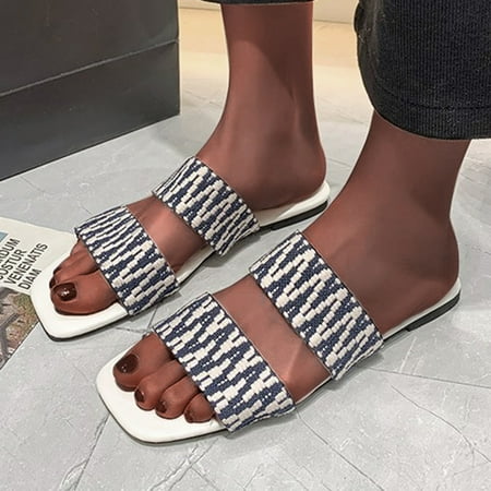 Aayomet Women s Slippers and sandals casual flat Summer women s band elastic bottom comfortable Women s slipper White 9
Aayomet Women s Slippers and sandals casual flat Summer women s band elastic bottom comfortable Women s slipper White 9