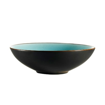 

Japanese Style Soup/Salad Bowl 20 Oz. Lake Blue 7 Dia. X 2-1/4 H Stoneware Assorted 2 packs