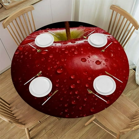 Orinice Red Apple Water Droplets Round Table Cover Stain Resistant Washable Indoor Outdoor Tablecloth Kitchen Dining Wedding Parties 100% Polyester Fiber 38-42
Orinice Red Apple Water Droplets Round Table Cover Stain Resistant Washable Indoor Outdoor Tablecloth Kitchen Dining Wedding Parties 100% Polyester Fiber 38-42