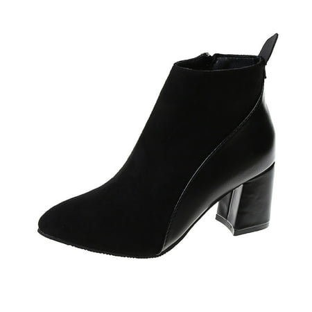 Shoes Boots Pointed Women s Fashion Side Boots Stitching Ankle Zipper Women s Boots
Shoes Boots Pointed Women s Fashion Side Boots Stitching Ankle Zipper Women s Boots