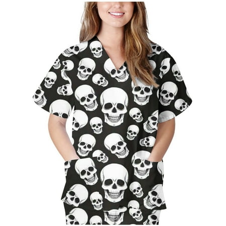 Nurse Uniform Women Vintage Women Flowers Print Nursing Work Uniforms Retro Summer Scrub Tops Short Sleeve Medical Halloween Blouse With Pockets
Nurse Uniform Women Vintage Women Flowers Print Nursing Work Uniforms Retro Summer Scrub Tops Short Sleeve Medical Halloween Blouse With Pockets