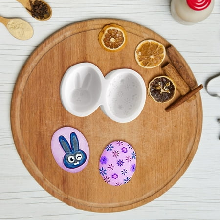 Toyfunny Easter Bunny Eggs DIY Chocolate Cake Baking Tool Silicone Molds