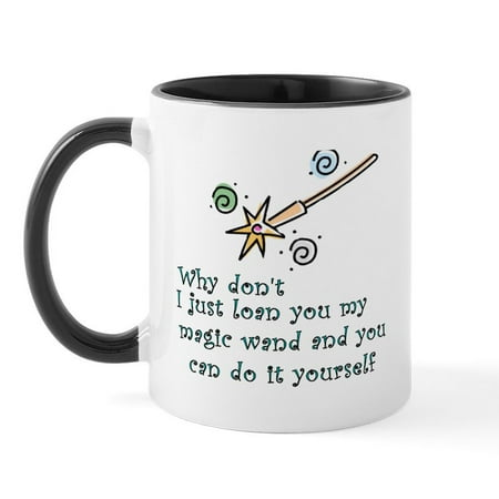 CafePress - Magic Wand Mug - 11 oz Ceramic Mug - Novelty Coffee Tea Cup