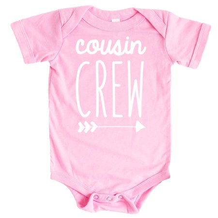 Cousin Crew Arrow T-Shirts and Bodysuits for Baby and Toddler Boy and Girls Fun Family Outfits White on Pink Bodysuit 6 Months
Cousin Crew Arrow T-Shirts and Bodysuits for Baby and Toddler Boy and Girls Fun Family Outfits White on Pink Bodysuit 6 Months