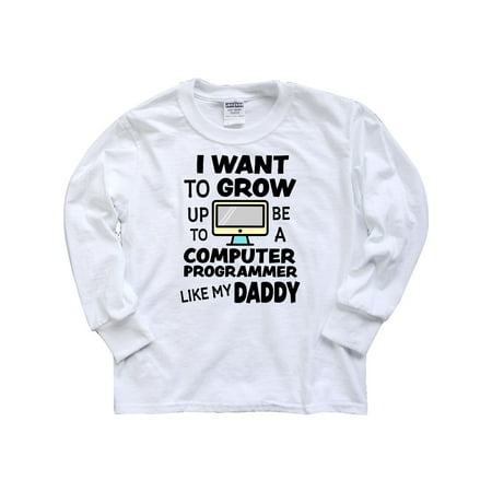 Inktastic I Want To Grow up To Be a Computer Programmer Like My Daddy Youth Long Sleeve T-Shirt
Inktastic I Want To Grow up To Be a Computer Programmer Like My Daddy Youth Long Sleeve T-Shirt