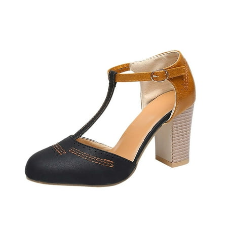 Womens Hollow Buckle Thick Heel Single Shoes Color Matching Pump Sandals Summer Open Toe Slide Sandals Comfortable Flats Flip-Flops Sandal Casual Platforms Wedge Sandals Heeled Sandals A19103
Womens Hollow Buckle Thick Heel Single Shoes Color Matching Pump Sandals Summer Open Toe Slide Sandals Comfortable Flats Flip-Flops Sandal Casual Platforms Wedge Sandals Heeled Sandals A19103