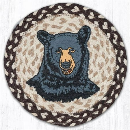 10 x 10 in. Bear Printed Trivet Round Rug