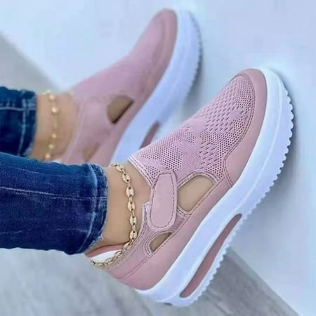 Bxzhiri Summer New Platform Shoes Hollow Sandals Mesh Casual Shoes Women s Shoes