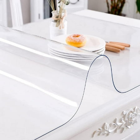 Custom 1.5mm Thick Crystal Clear Table Cover Protector 60 x 60 Inch Waterproof PVC Protective Table Pad Transparent Mat for End Table/Night Stand Coffee Table Dining Room Table
Custom 1.5mm Thick Crystal Clear Table Cover Protector 60 x 60 Inch Waterproof PVC Protective Table Pad Transparent Mat for End Table/Night Stand Coffee Table Dining Room Table