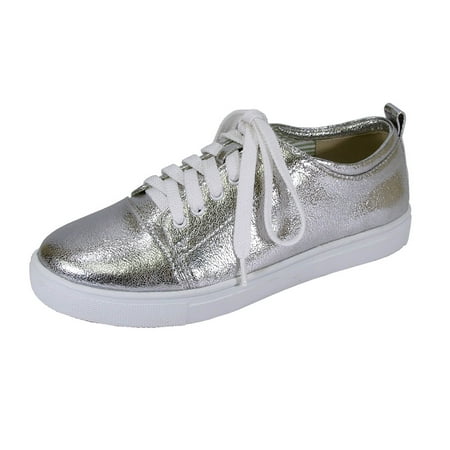 FUZZY Anita Women s Wide Width Comfort Lace-up Sneakers