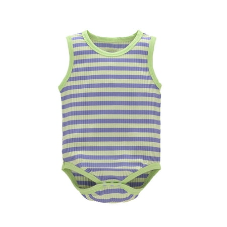 TAIAOJING Baby Romper Girls Boys Striped Sleeveless Ribbed Print Clothes Girls Romper&Jumpsuit Onesie Outfit 0-3 Months
TAIAOJING Baby Romper Girls Boys Striped Sleeveless Ribbed Print Clothes Girls Romper&Jumpsuit Onesie Outfit 0-3 Months