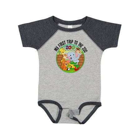 Inktastic First Trip to the Zoo Gift Baby Boy or Baby Girl Bodysuit