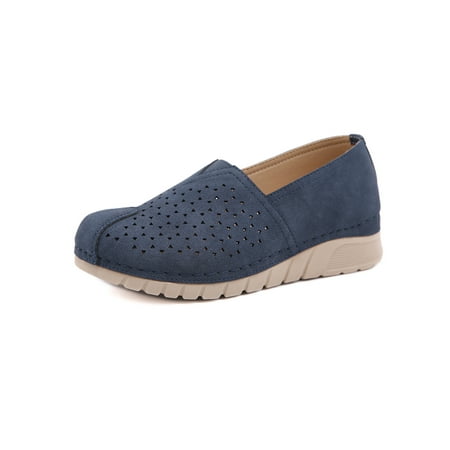 Kesitin Women Breathable Wedge Walking Shoe Womens Work Nonslip Comfort Round Toe Loafers
Kesitin Women Breathable Wedge Walking Shoe Womens Work Nonslip Comfort Round Toe Loafers