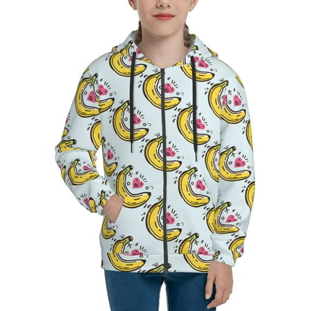 Hoodies for Women Cute Banana Love Long Sleeve Sweatshirt Drawstring Zip Up Hoodie with Pockets Teen Girl Clothes
Hoodies for Women Cute Banana Love Long Sleeve Sweatshirt Drawstring Zip Up Hoodie with Pockets Teen Girl Clothes