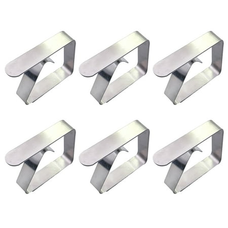 Frcolor 12PCS Square Stainless Steel Tablecloth Clips Adjustable Table Skirt Clamps Fixers for Home Party
Frcolor 12PCS Square Stainless Steel Tablecloth Clips Adjustable Table Skirt Clamps Fixers for Home Party