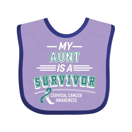Inktastic My Aunt is a Survivor Cervical Cancer Awareness Gift Baby Boy or Baby Girl Bib
Inktastic My Aunt is a Survivor Cervical Cancer Awareness Gift Baby Boy or Baby Girl Bib