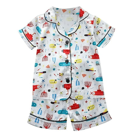 YDOJG Toddler Boys Girls Pajamas Kids Baby Spring Summer Cartoon Print Short Sleeve Sleepwear Outfits Pajamas Clothes For 4-5 Years
YDOJG Toddler Boys Girls Pajamas Kids Baby Spring Summer Cartoon Print Short Sleeve Sleepwear Outfits Pajamas Clothes For 4-5 Years