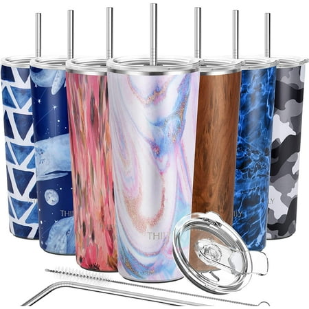 Tumbler Stainless Steel Coffee Cup - THILY 26 oz Triple-Insulated Travel Mug with Splash-Proof Lid for Ice Drinks and Hot Beverage Smoothies Cup Pink Ripple
Tumbler Stainless Steel Coffee Cup - THILY 26 oz Triple-Insulated Travel Mug with Splash-Proof Lid for Ice Drinks and Hot Beverage Smoothies Cup Pink Ripple