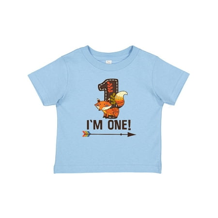 Inktastic 1st Birthday Fox 1 Year Old Gift Baby Boy or Baby Girl T-Shirt