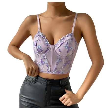 Olyvenn Summer Womens Sling Shapewear Crop Top Sales Seamless Body Shaper Slimming Cami Bodysuit Sport Sleeveless Corset Tube Bra Tanks Classic Floral Embroidery Shirts Halter Neck Cami Purple 8
Olyvenn Summer Womens Sling Shapewear Crop Top Sales Seamless Body Shaper Slimming Cami Bodysuit Sport Sleeveless Corset Tube Bra Tanks Classic Floral Embroidery Shirts Halter Neck Cami Purple 8