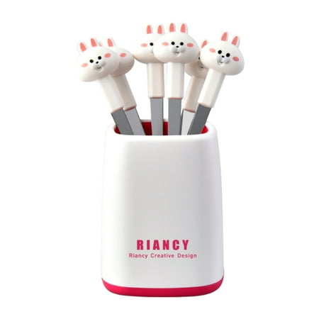 Sukalun 6pcs Bunny Fruit Picks for Kids | Cute Cartoon Animal Food Picks | Stainless Steel Lunch Box Picks Dessert forks with Soft Handles and Storage Jars for Kids
Sukalun 6pcs Bunny Fruit Picks for Kids | Cute Cartoon Animal Food Picks | Stainless Steel Lunch Box Picks Dessert forks with Soft Handles and Storage Jars for Kids