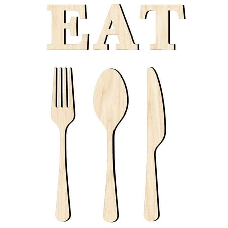 BESTONZON 1 Set EAT Sign Wooden Fork Spoon Cutter Sign Wall Decor Cutout Wall Decor for Home Dining Room Restaurant
BESTONZON 1 Set EAT Sign Wooden Fork Spoon Cutter Sign Wall Decor Cutout Wall Decor for Home Dining Room Restaurant