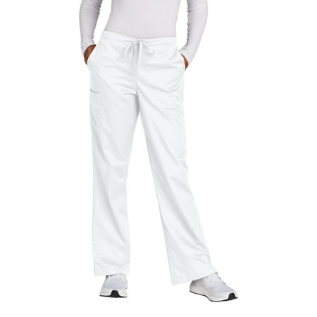 WonderWink Women s Tall WorkFlex Flare Leg Cargo Pant WW4750T In White