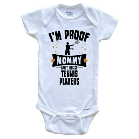 Funny Tennis Baby Bodysuit - I m Proof Mommy Can t Resist Tennis Players Baby Bodysuit
Funny Tennis Baby Bodysuit - I m Proof Mommy Can t Resist Tennis Players Baby Bodysuit