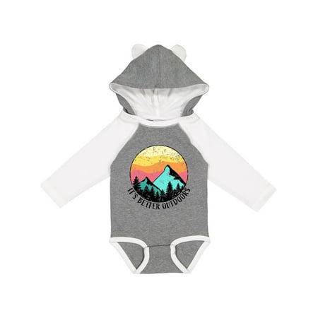 Inktastic It s Better Outdoors Mountains at Sunset Distressed Gift Baby Boy or Baby Girl Long Sleeve Bodysuit
Inktastic It s Better Outdoors Mountains at Sunset Distressed Gift Baby Boy or Baby Girl Long Sleeve Bodysuit
