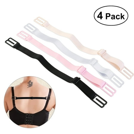 4 Pair Bra Strap Clips Elastic Non-slip Strap Holder (Black & Skin-Color & White & Pink)
4 Pair Bra Strap Clips Elastic Non-slip Strap Holder (Black & Skin-Color & White & Pink)