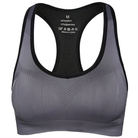 Grofry Chic Women Solid Color Breathable Wireless Padded Bra Running Yoga Push-up Vest Grey XL
Grofry Chic Women Solid Color Breathable Wireless Padded Bra Running Yoga Push-up Vest Grey XL