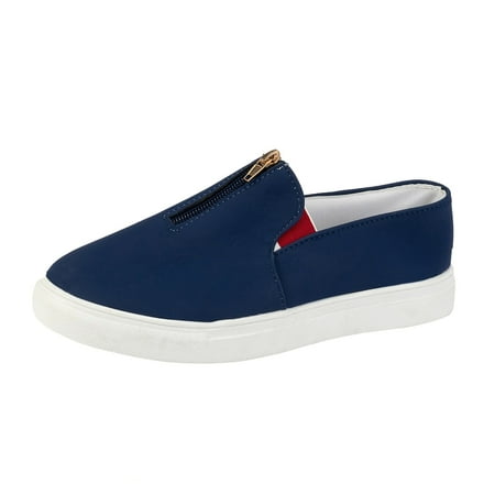 Blphud Ladies Shoes Women s Casual Shoes Women s Fashion Solid Color Flat Zipper Casual Shoes Non Slip One Foot Stirrup Shoes Women s Classic Casual Shoes Blue 41
Blphud Ladies Shoes Women s Casual Shoes Women s Fashion Solid Color Flat Zipper Casual Shoes Non Slip One Foot Stirrup Shoes Women s Classic Casual Shoes Blue 41