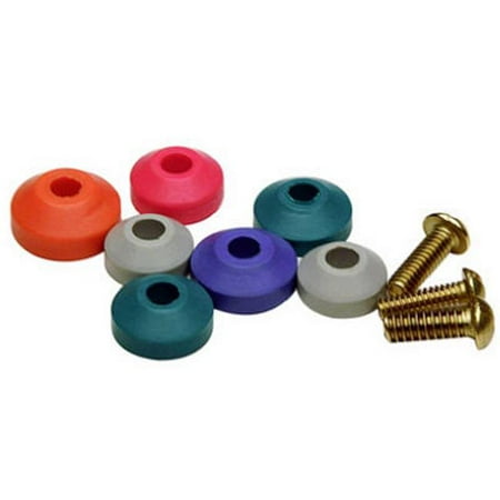 Brass Craft SC2165 Small Beveled Faucet Washer Assortment With 3 Brass Screws - Pack of 5