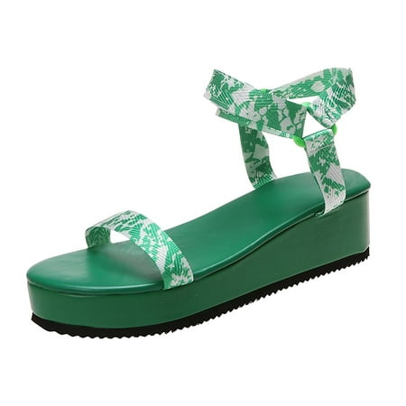Sandals For Women Womens Sandles Womens Sandals New Wedge With Graffiti Beach Sandals Women Thick Bottom Sexy Snake Pattern Buckle Beach Sandals
Sandals For Women Womens Sandles Womens Sandals New Wedge With Graffiti Beach Sandals Women Thick Bottom Sexy Snake Pattern Buckle Beach Sandals