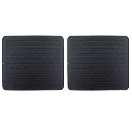 2X Placemat Dish Drying Kitchen Draining Table Drain Mat Sink Non- Pad Durable Pot Holder Cup Coaster Black
2X Placemat Dish Drying Kitchen Draining Table Drain Mat Sink Non- Pad Durable Pot Holder Cup Coaster Black